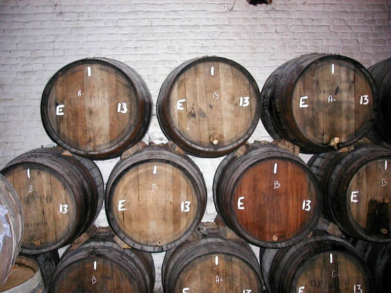 Fermenting barrels at Cantillon Brewery, in Brussels. My own photo.