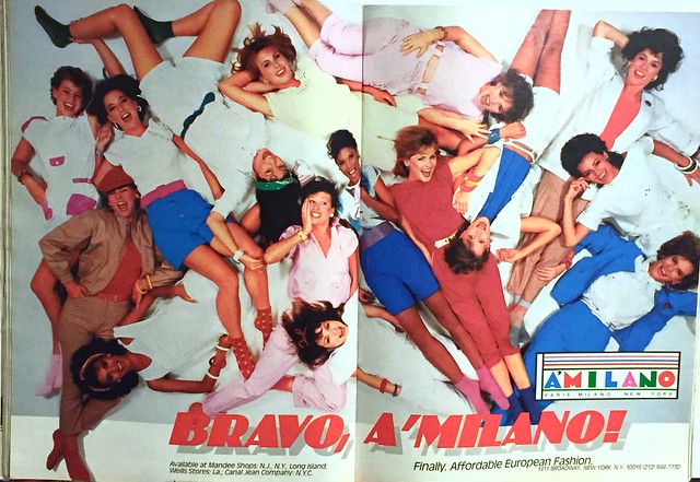 A'Milano European fashion ad 1985