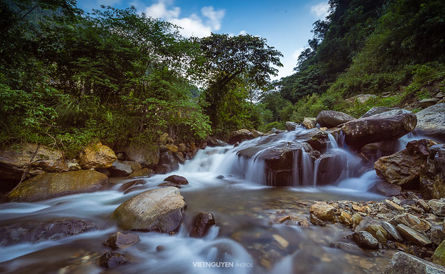 Waterfall in Mu Cang Chai, Yen Bai, Vietnam