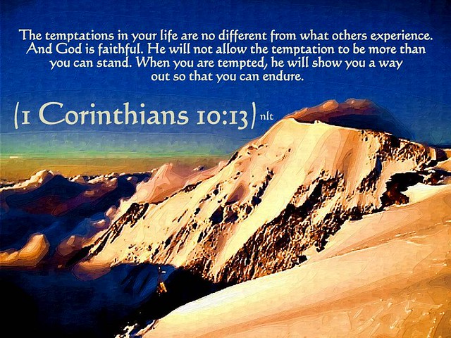 1 Corinthians 10:13 nlt