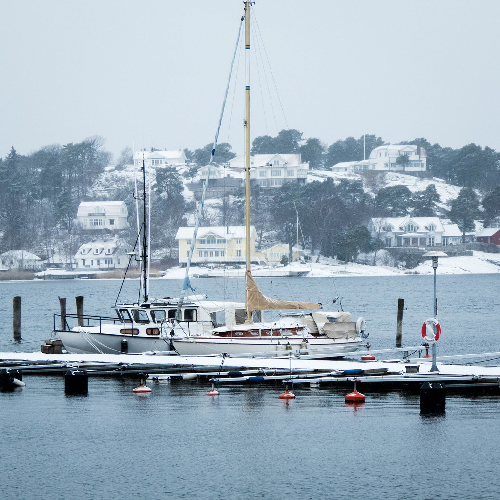 Winter in Stenungsund Harbor