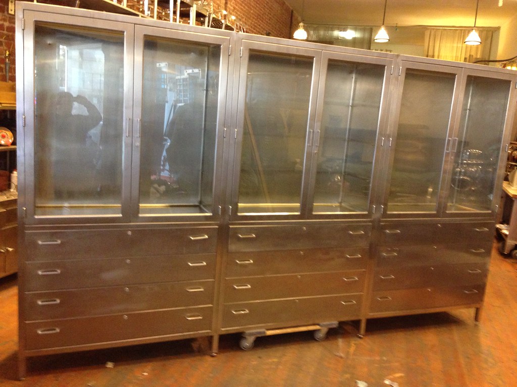 12ft Vintage Stainless Steel Medical Cabinet Stainless Ste Flickr