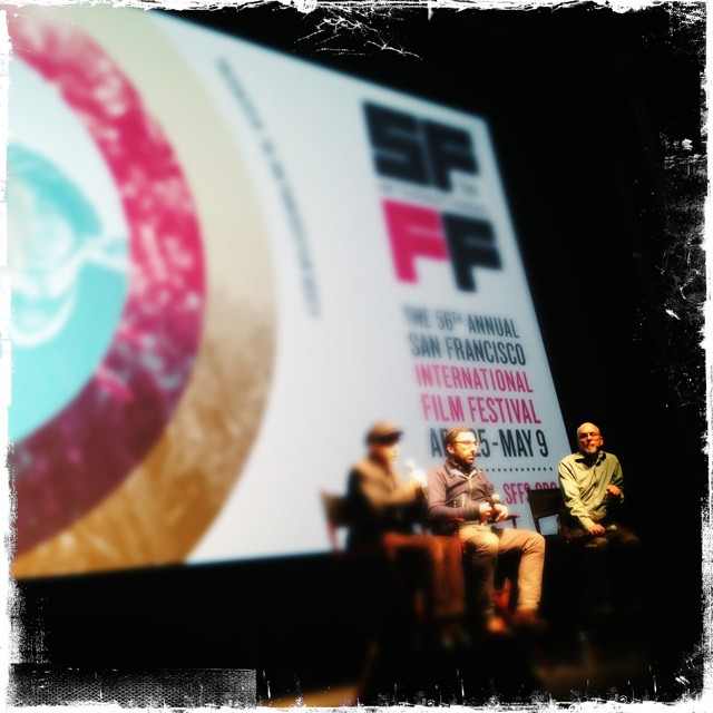 #JemCohen doing a Q&A after #MuseumHours  w/Paolo Calamita & Steve Seid of #BAMPFA @SF_FilmSociety museumhoursfilm.com #sfiff #sfiff56