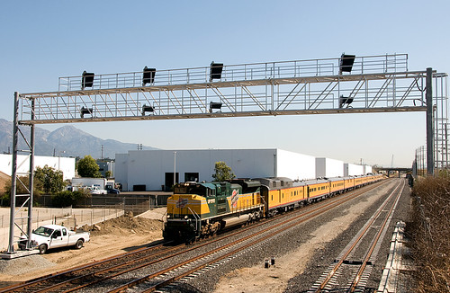 Progression @ Spadra - 5 by GRNDMND, Fast forward almost twelve years, to March 25, 2009, and a UP business train behind CNW heritage loc