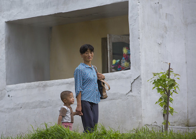 North Korean Mother And Child, Hamhung, North Korea