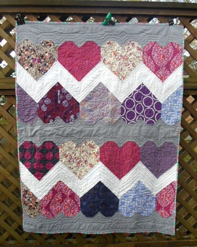 Purple Paper Hearts | Tula Pink's pattern from Sew Red | Katie B | Flickr