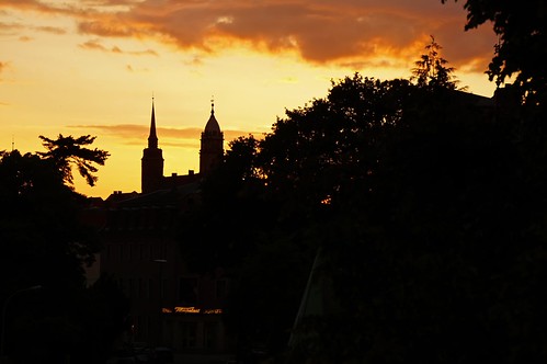 Bautzen by mr172, Sonnenuntergangsunset germany deutschland sonnenuntergang sony sachsen ansicht bautzen filmpalast sl