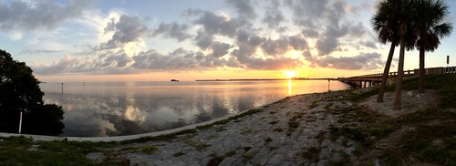 Florida Sunrise by neal1973, sky clouds water sunrise sun usa annamariaisland florida america