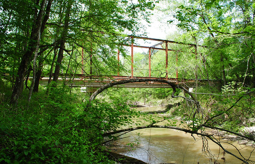 abandoned bypassed decayed east texas newton county piney woods yellow bayou st john road through truss bridge steel rust burkeville pontist united states north america