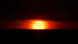 Sunset at Honjo over the Sea of Japan (本荘の夕方) (2012:26)