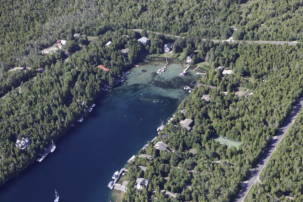 Big Tub Harbour Aerial View Of Big Tub Harbour Including T