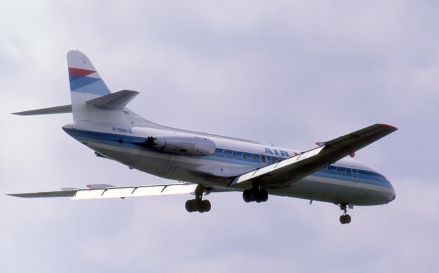 F-BNKA Air Inter Sud Aviation SE-210 Caravelle III on finals at Paris Orly