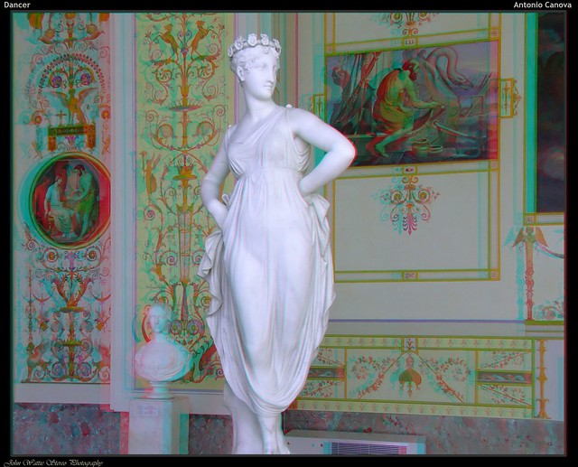 Dancer with Hands on Hips [Anaglyph]