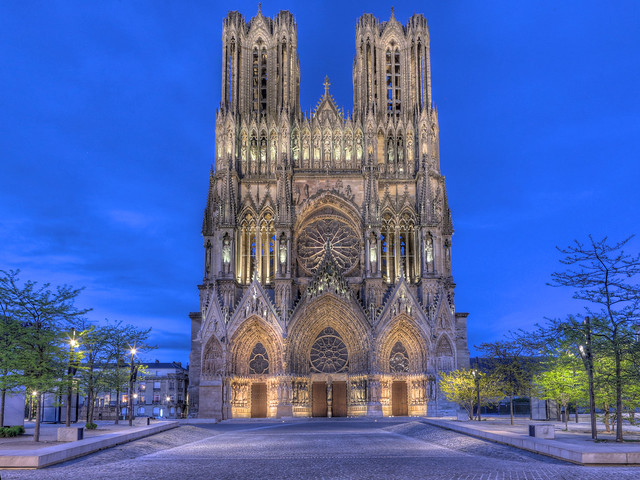 Reims - Gothic Perfection at Blue Hour