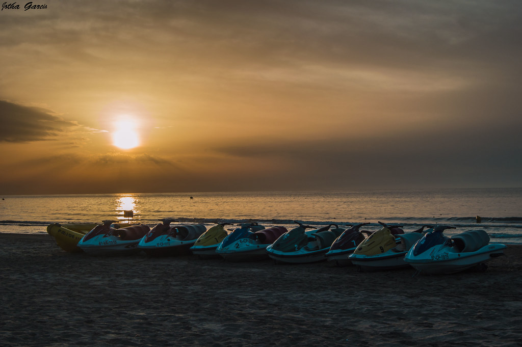 Jet Skis at sunrise