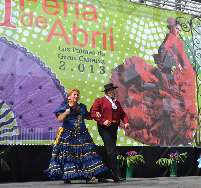 José Luis y Magdalena Pasrela Andaluza VI Feria abril 2013 Las Palmas de Gran Canaria