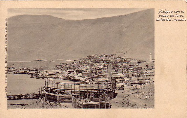 Plaza de Toros de Pisagua, antes del incendio del 17 de Abril de 1905