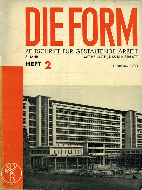 Cover Die Form: Zeitschrift für gestaltende Arbeit, 8. Jahr, Heft 2, Februar 1933