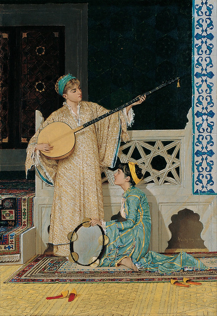 Osman Hamdi Bey (1842-1910) - Two Musisian Girls