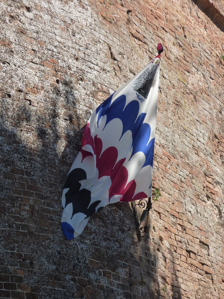Fortezza Medicea in Siena - flag - The Sovereign Porcupine District (Istrice)