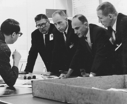 Astronauts Visit JPL, 1966 | Left to right: Leonard Jaffe; B… | Flickr