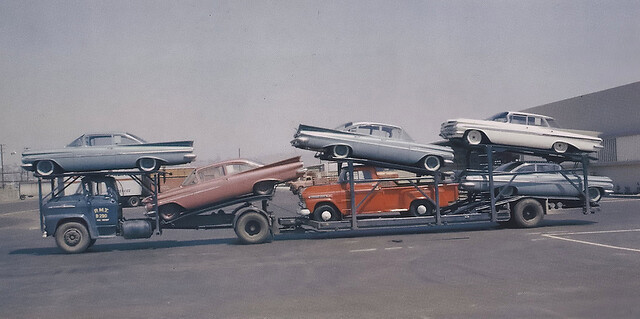 1959 Chevrolet's on a delivery truck