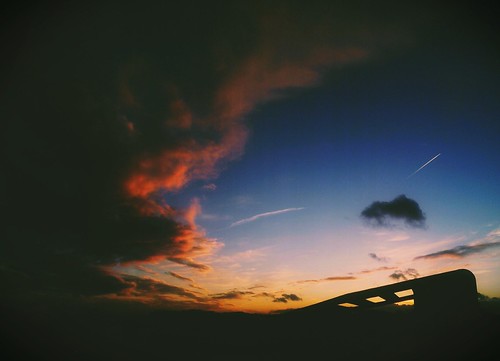 sunset shadow sky colors weather silhouette campus cité descartes htc coriolis