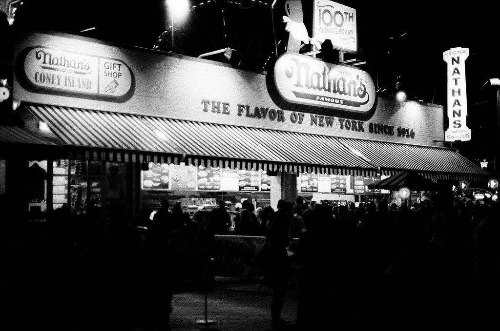 Coney Island in Black and White | Coney Island on a Friday N… | Flickr