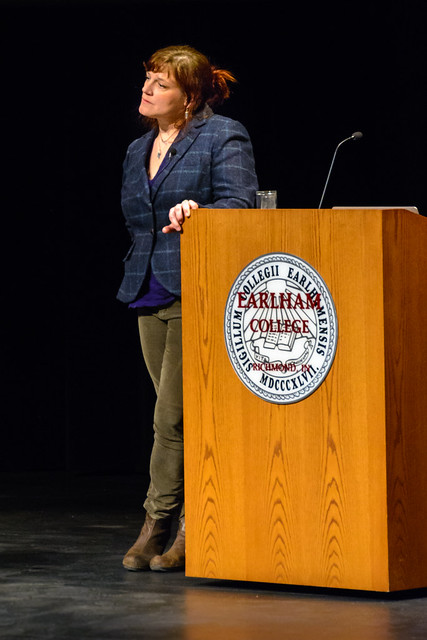 Andrea Seabrook, featured speaker at Earlham College Convocation