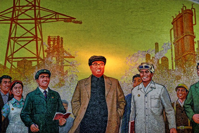 Kim Il-sung Metro Mural Puhung Station