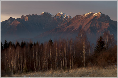 Valbelluna by davidestiz, #alps#belluno#nevewinter sunset alps tramonto inverno alpi belluno