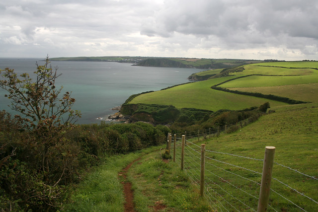 The coast path west from Hallane