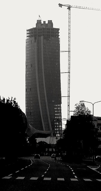 Under construction building in Milan