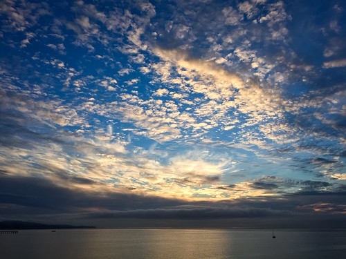 ocean california usa santabarbara clouds sunrise pacific santabarbaracounty flickrgram