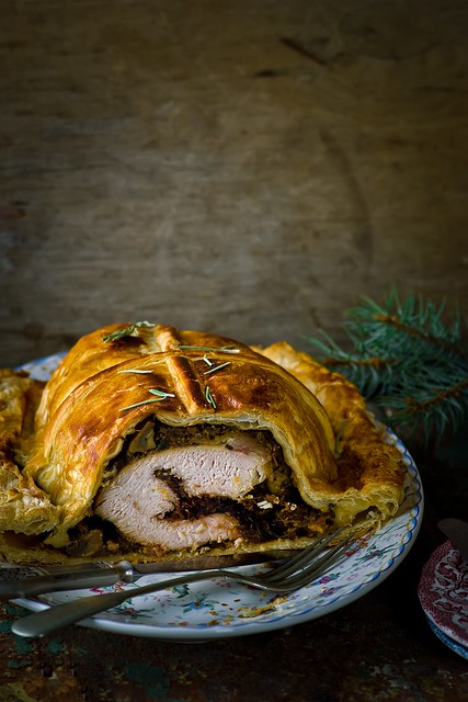 the Christmas turkey baked in pastry.7