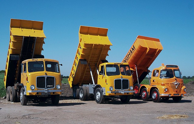 AEC Mammoth Major Wimpey Tippers with Foden S21 Hoveringham tipper