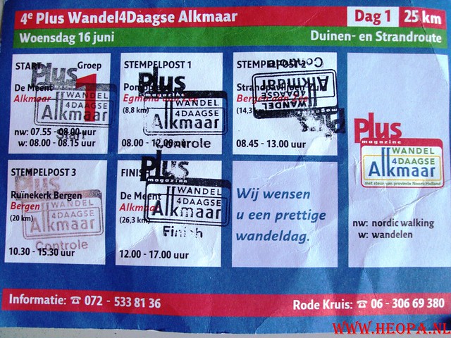 16-06-2010          4 Plus Alkmaar       1e dag 25 Km  (82)