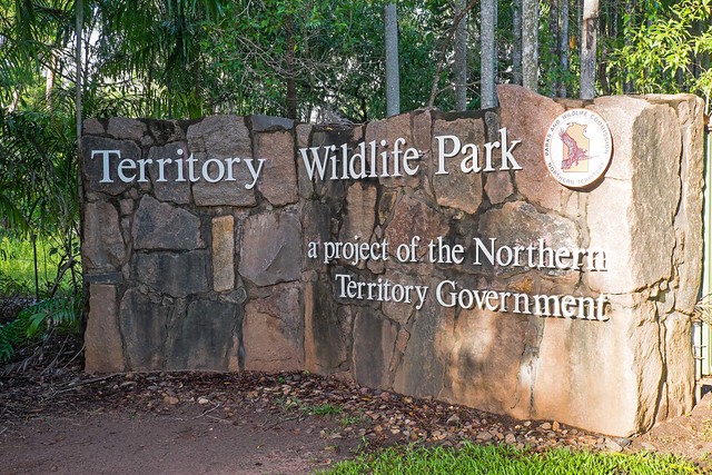 Territory Wildlife Park - Entrance Wall Sign