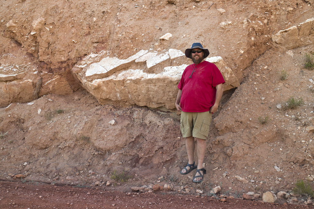 Dave Lovelace, early reptile tracks, Amsden/Tensleep Formation, Big Horn County, Wyoming 1