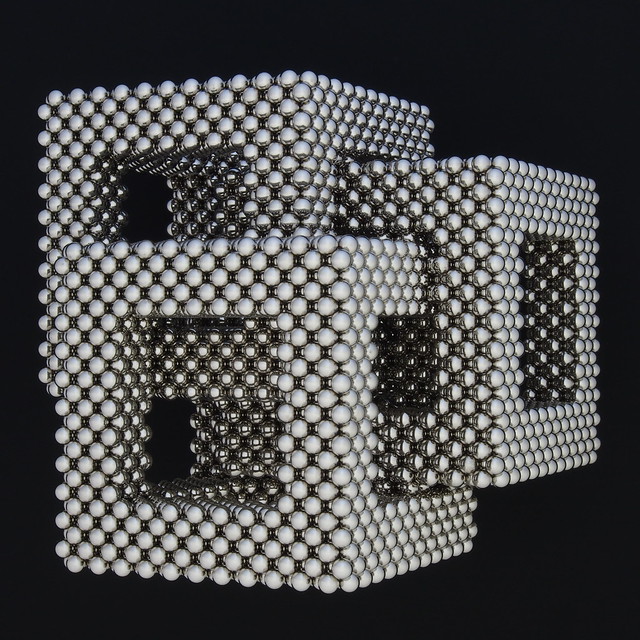 Three Interlinked Cube Frames