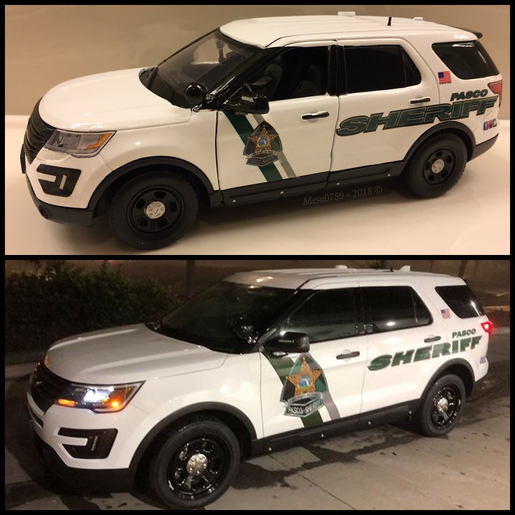 Pasco County Sheriff FL 1:24 Scale Diecast Ford Explorer Police Interceptor 