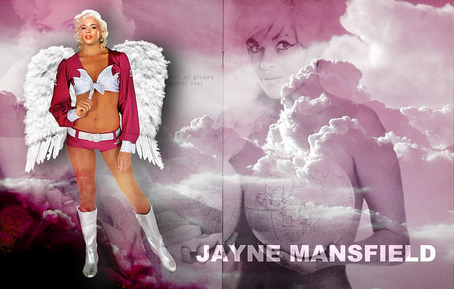 Jayne Mansfield Maroon Sky Wallpaper by Sunnyboiiii