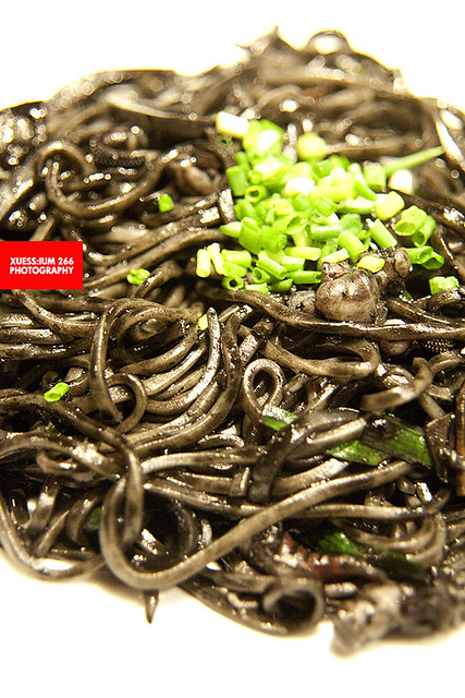 Stir-Fried Squid Ink Noodles