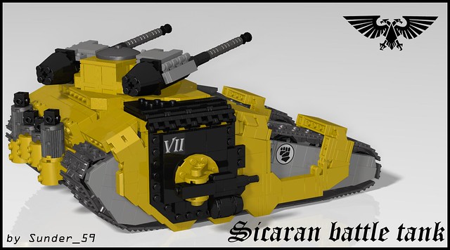 Imperial Fists Sicaran battle tank