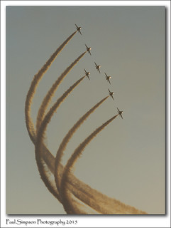 Red Arrows at Sunset