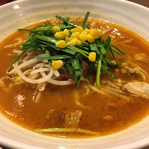 #kvpinmybelly Spicy Ramen at Yakyudori in #SanDiego. Tasty, chewy noodles. NOM!