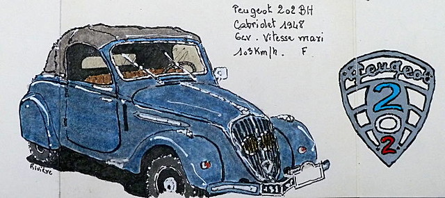 Peugeot 202 BH cabriolet 1948