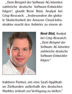 Zitate in Infomarkt Nr.22/2014 zur aktuellen Situation von Amazon AWS in Deutschland. | by ReneBuest