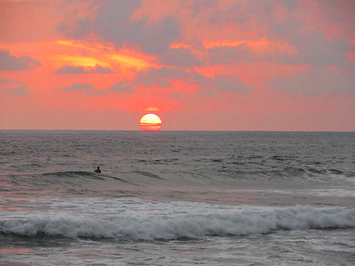 Sunset at Playa Matapalo, Costa Rica by Peter Pecksen, Another of the endless supply of beautiful sunsets on the beach.costarica sunsets playamatapalo