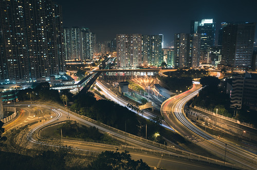 city longexposure light hk color building night hongkong view 28mm 11 gr 28 kowloon ricoh 九龍 cityview 2014 apsc 九龍灣 kolwwonbay